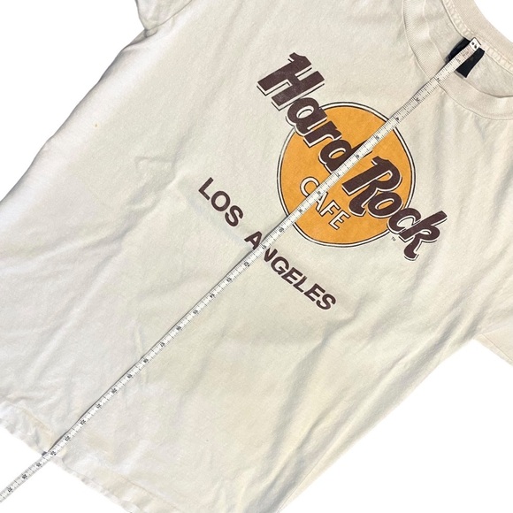 Hard Rock Cafe Los Angeles T-Shirt Tee White Single Stitch Anvil USA Large VTG - Picture 11 of 12
